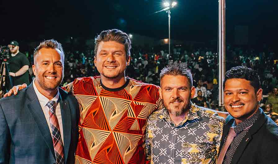 Evangelists Gary Smith, Daniel Kolenda, Jared Horton, and Gabriel Garcia