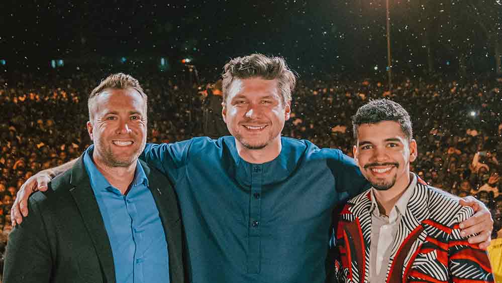 Evangelists Gary Smith, Daniel Kolenda, and Alejandro Escobar.