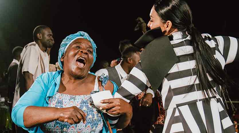 A woman named Elizabeth was totally healed after not being able to walk properly or even stand up since 2019.