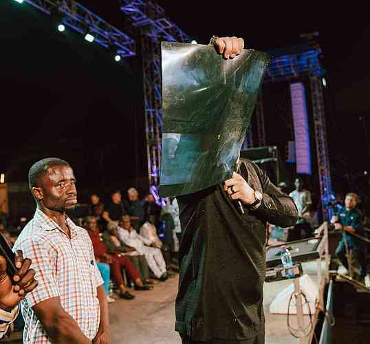 A young man fell from a tall height one year ago.