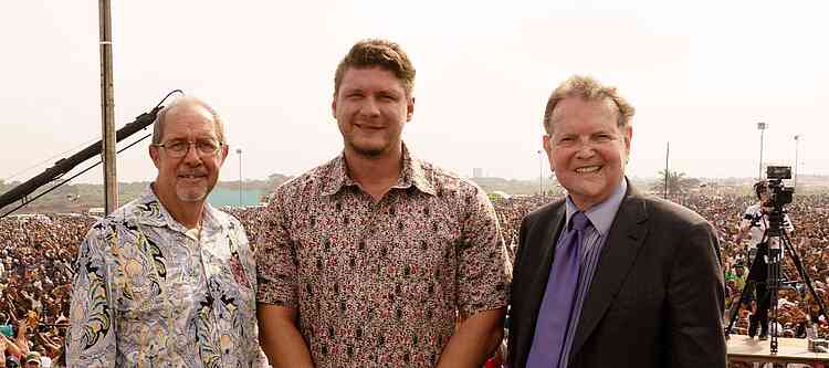 Peter Vandenberg, Daniel Kolenda und Reinhard Bonnke in Lagos (Nigeria) – 2017