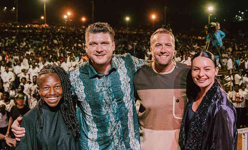 Roselyne Aaron, Daniel Kolenda, Gary Smith and Evelina Smane