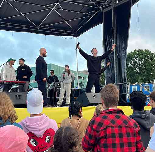 Lukas Abildsten preaching