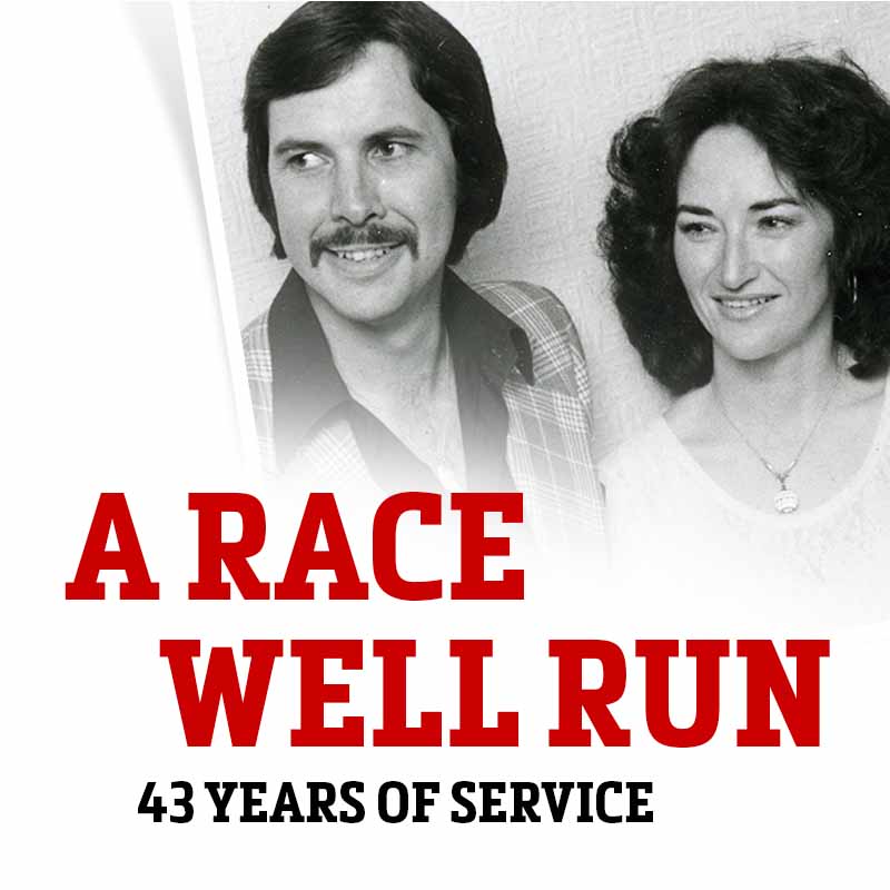 Peter and Evangeline Vandenberg – A race well run – 43 Years of Service