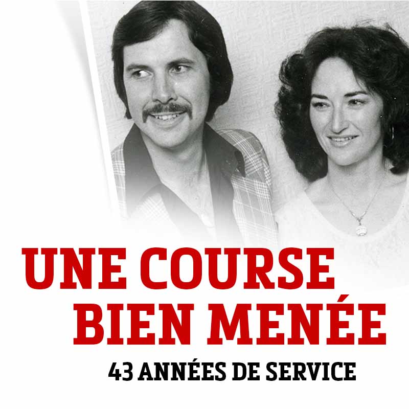 Peter et Evangeline Vandenberg – Une course bien menée – 43 années de service